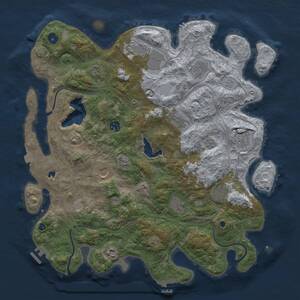 Thumbnail Rust Map: Procedural Map, Size: 4250, Seed: 52926817, 17 Monuments