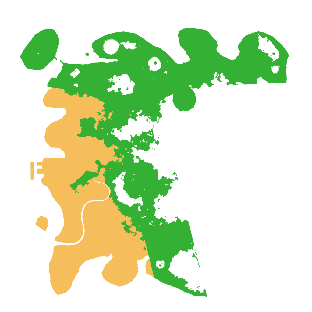 Biome Rust Map: Procedural Map, Size: 3600, Seed: 10425