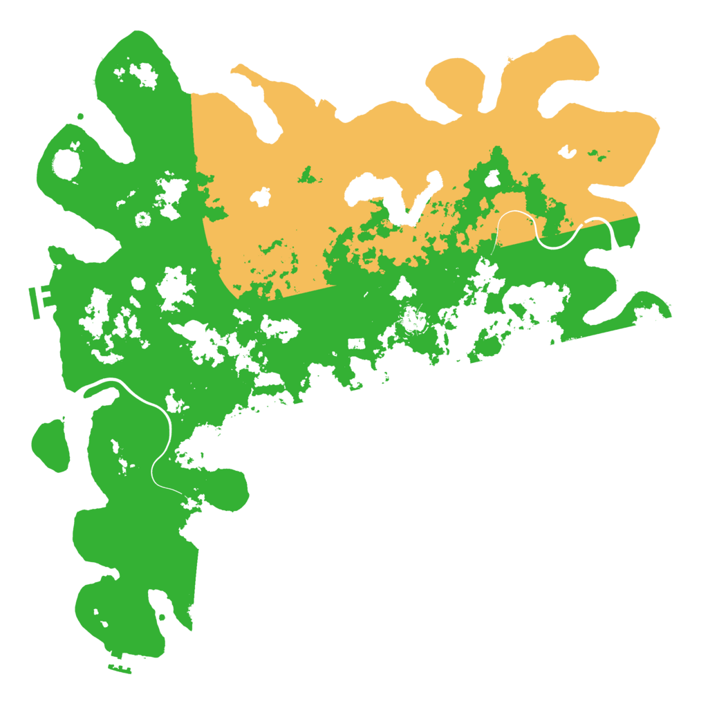 Biome Rust Map: Procedural Map, Size: 4500, Seed: 1999215930