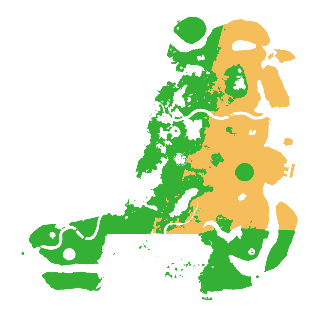 Biome Rust Map: Procedural Map, Size: 4500, Seed: 41025378