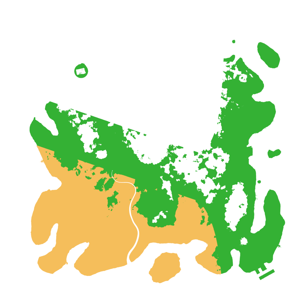 Biome Rust Map: Procedural Map, Size: 3700, Seed: 805803208