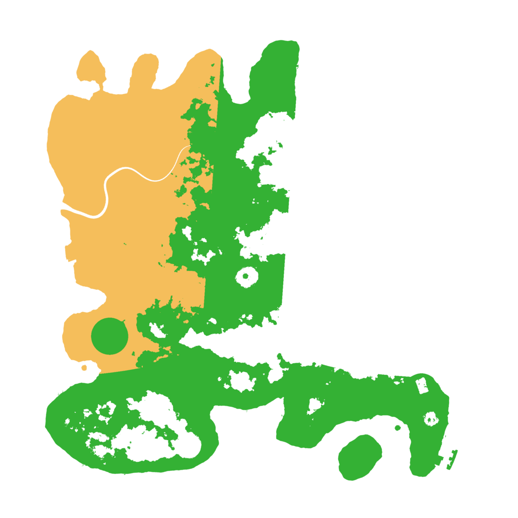 Biome Rust Map: Procedural Map, Size: 3700, Seed: 306458284