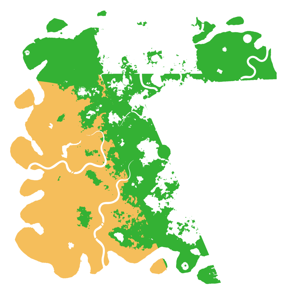 Biome Rust Map: Procedural Map, Size: 6000, Seed: 1093813861