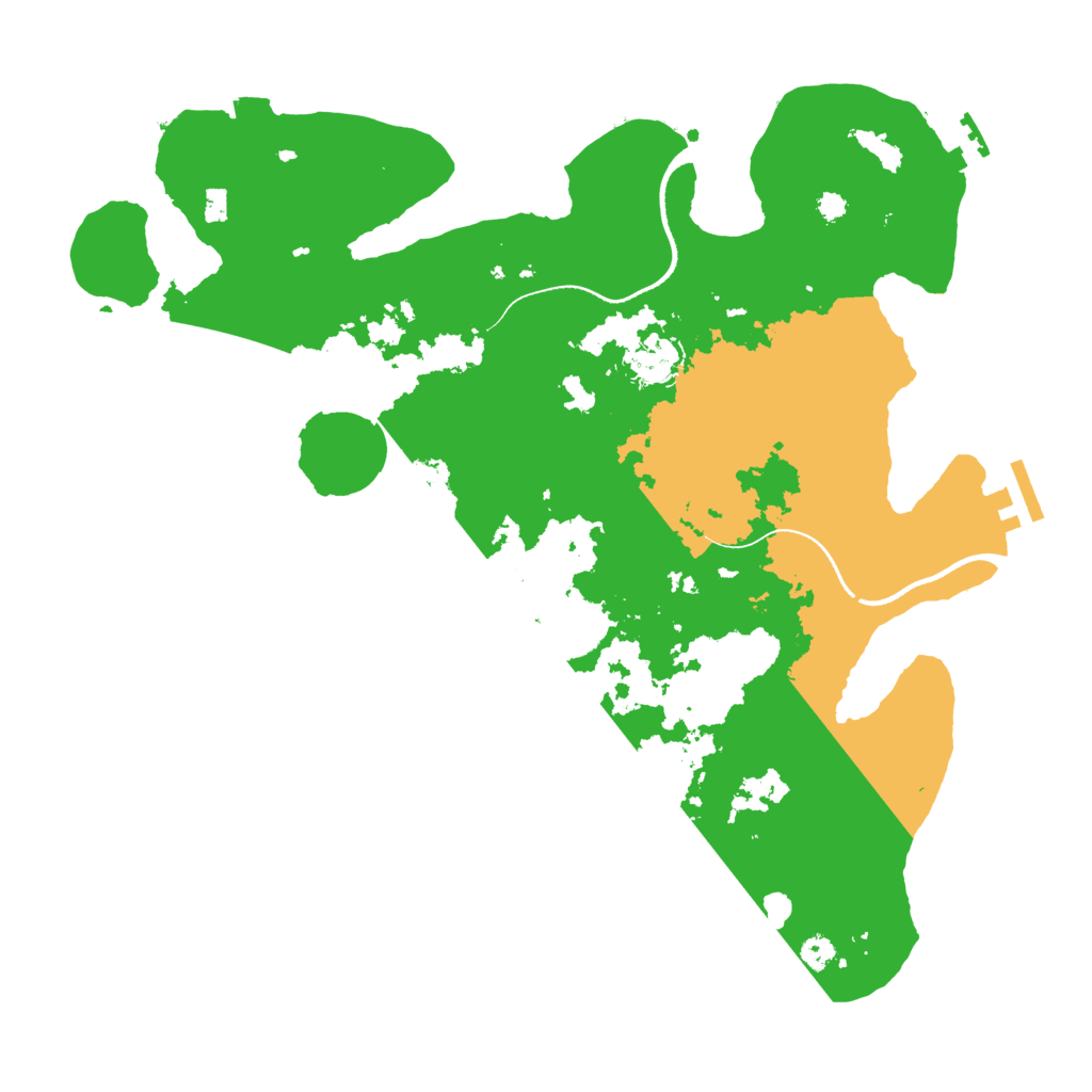 Biome Rust Map: Procedural Map, Size: 3500, Seed: 1277920813