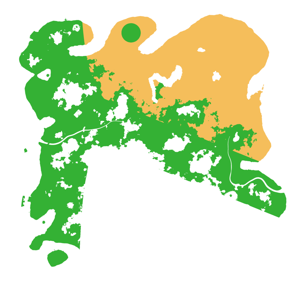 Biome Rust Map: Procedural Map, Size: 4100, Seed: 44090000