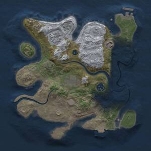 Thumbnail Rust Map: Procedural Map, Size: 2800, Seed: 1950670055, 10 Monuments