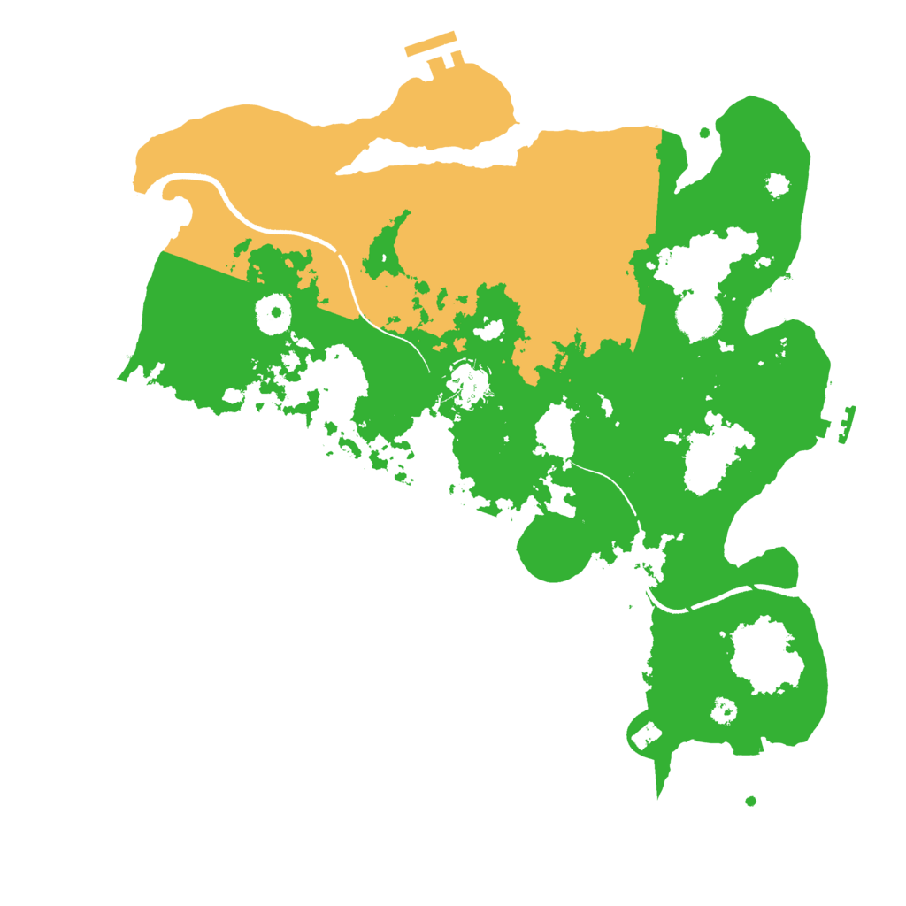 Biome Rust Map: Procedural Map, Size: 3500, Seed: 1658775880