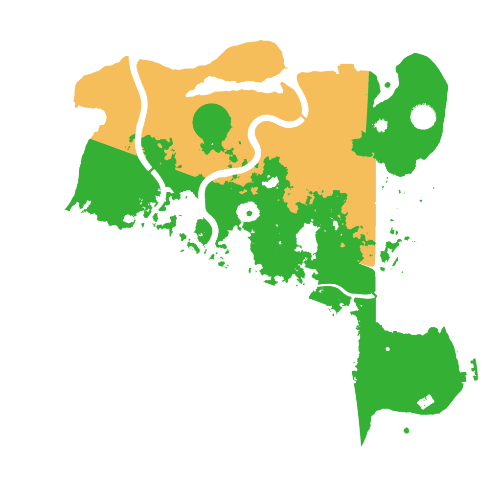 Biome Rust Map: Procedural Map, Size: 3500, Seed: 1658775880