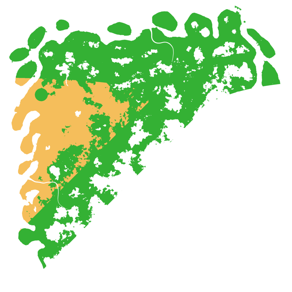 Biome Rust Map: Procedural Map, Size: 6000, Seed: 65128
