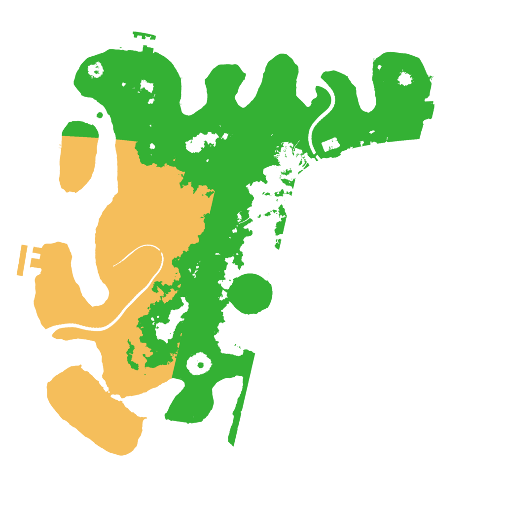 Biome Rust Map: Procedural Map, Size: 3300, Seed: 1880472998