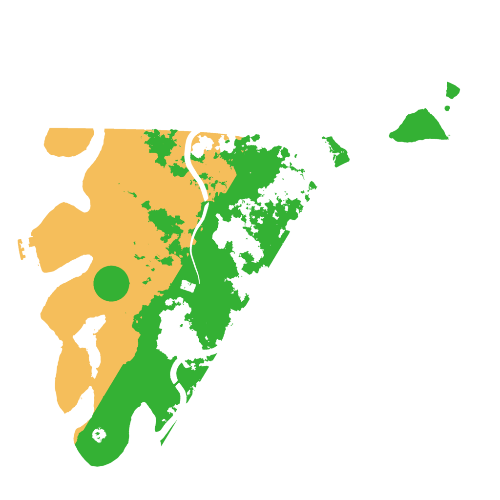 Biome Rust Map: Procedural Map, Size: 3700, Seed: 849239090