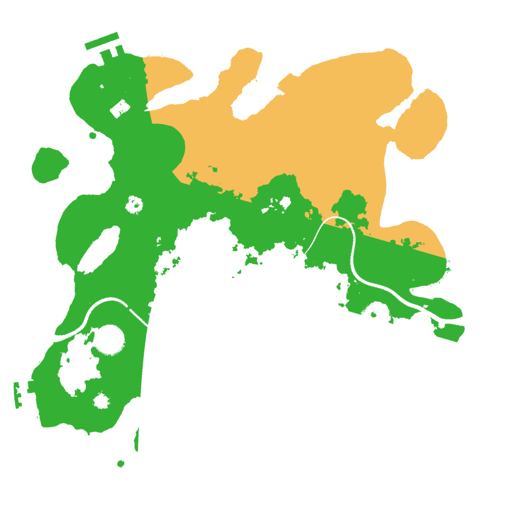 Biome Rust Map: Procedural Map, Size: 3000, Seed: 292880105