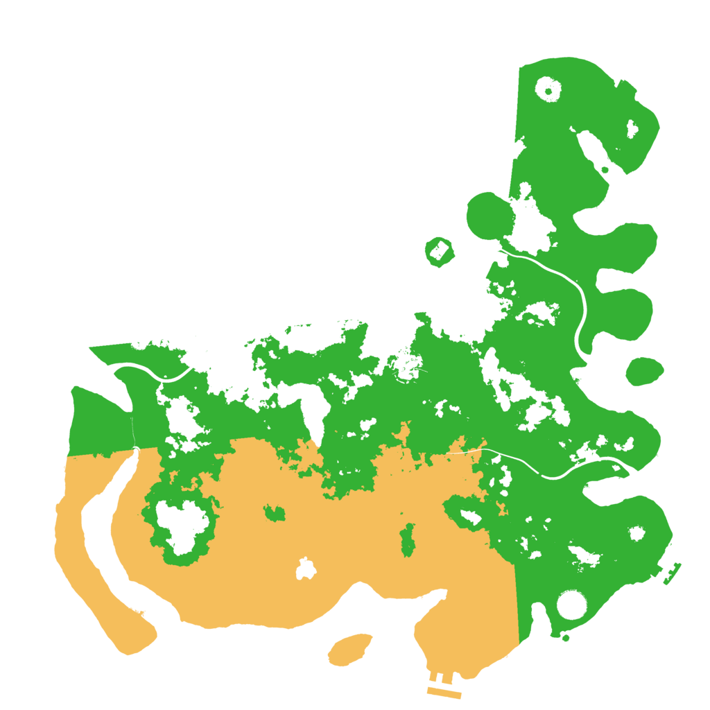 Biome Rust Map: Procedural Map, Size: 4200, Seed: 20250411