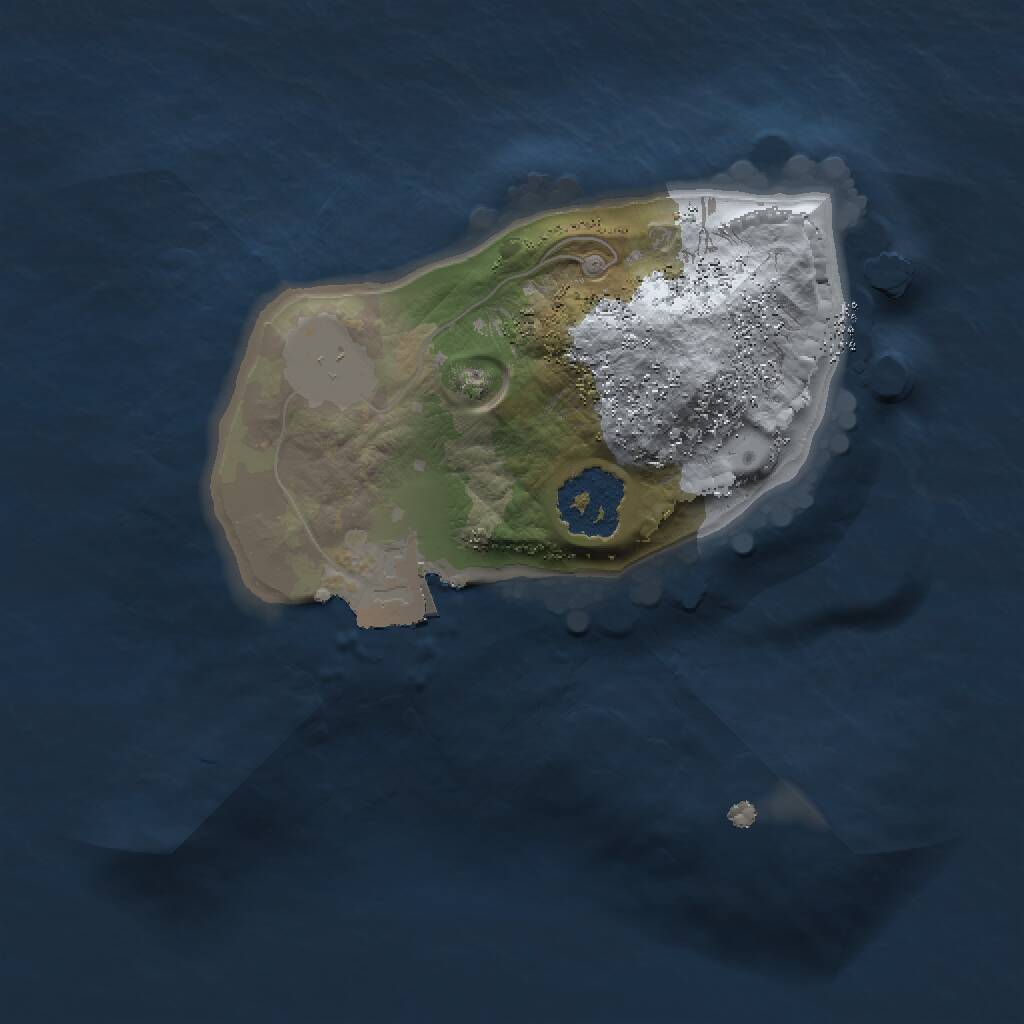 Rust Map: Procedural Map, Size: 1500, Seed: 2034547645, 1 Monuments