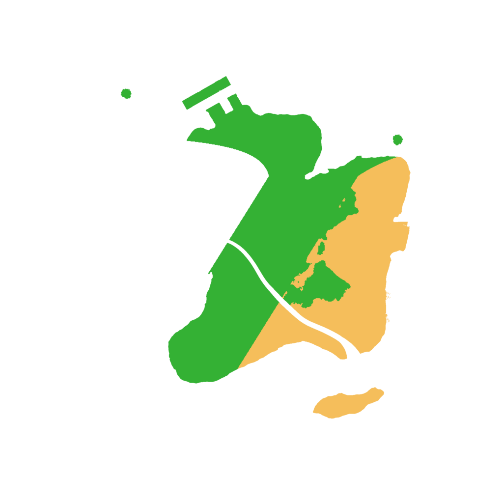 Biome Rust Map: Procedural Map, Size: 2000, Seed: 1584629