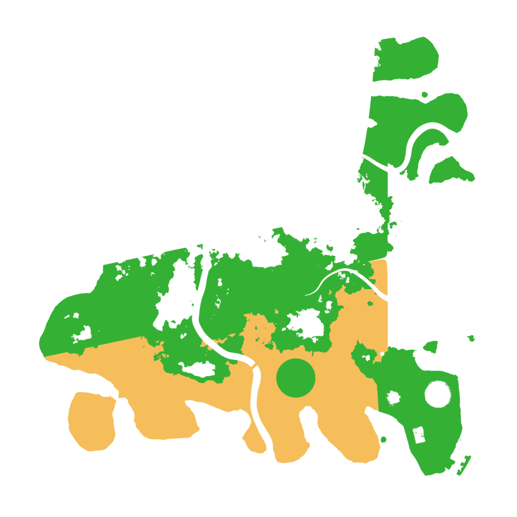 Biome Rust Map: Procedural Map, Size: 3500, Seed: 1152696980