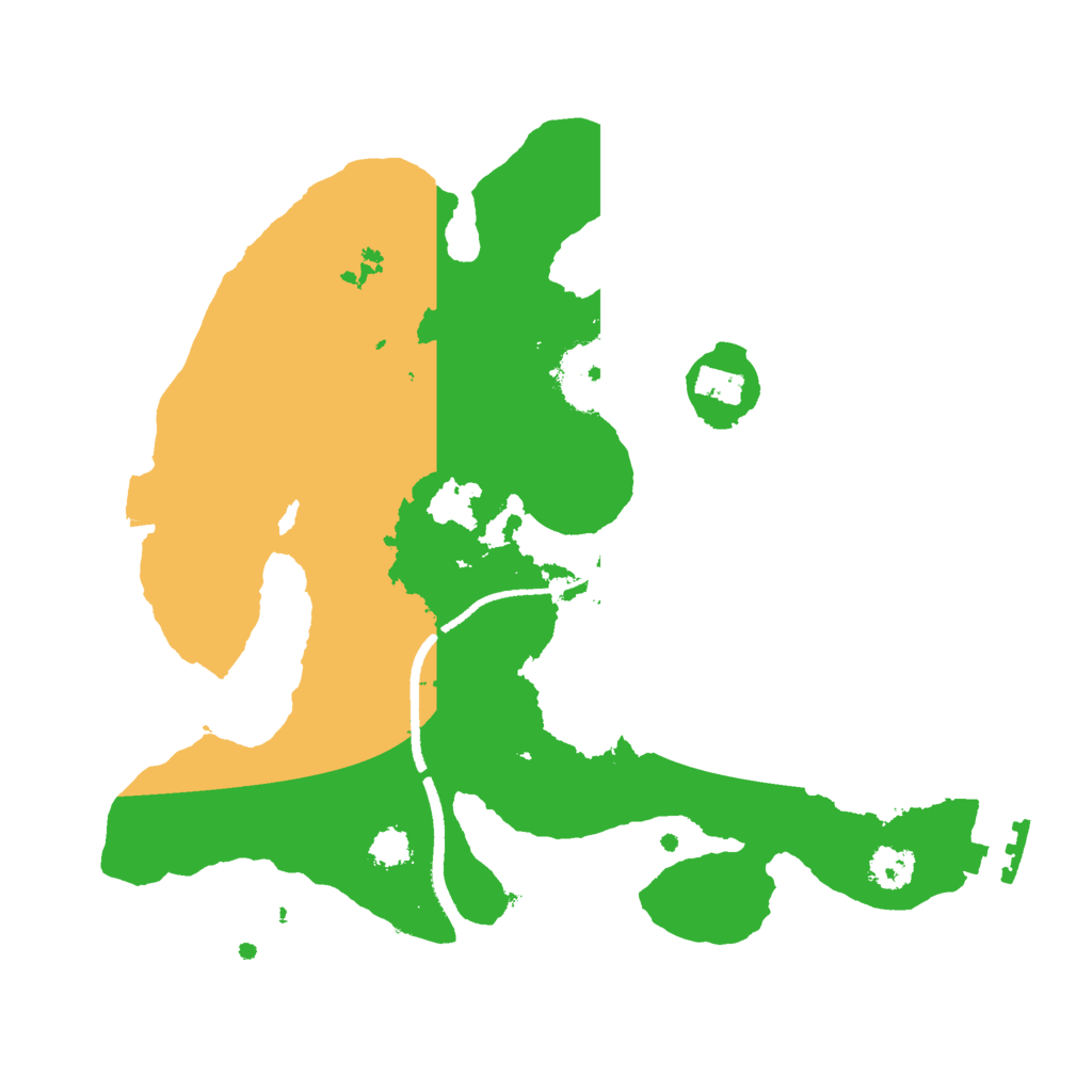 Biome Rust Map: Procedural Map, Size: 2500, Seed: 861655