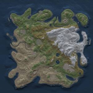 Thumbnail Rust Map: Procedural Map, Size: 3750, Seed: 377930091, 16 Monuments