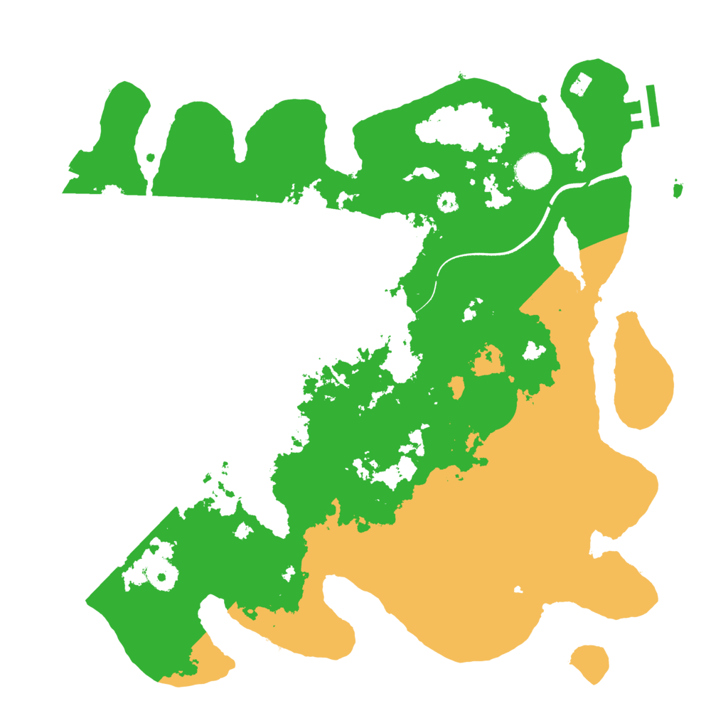 Biome Rust Map: Procedural Map, Size: 3500, Seed: 851965377