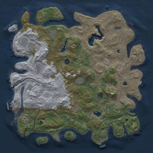 Thumbnail Rust Map: Procedural Map, Size: 4500, Seed: 67893426, 16 Monuments