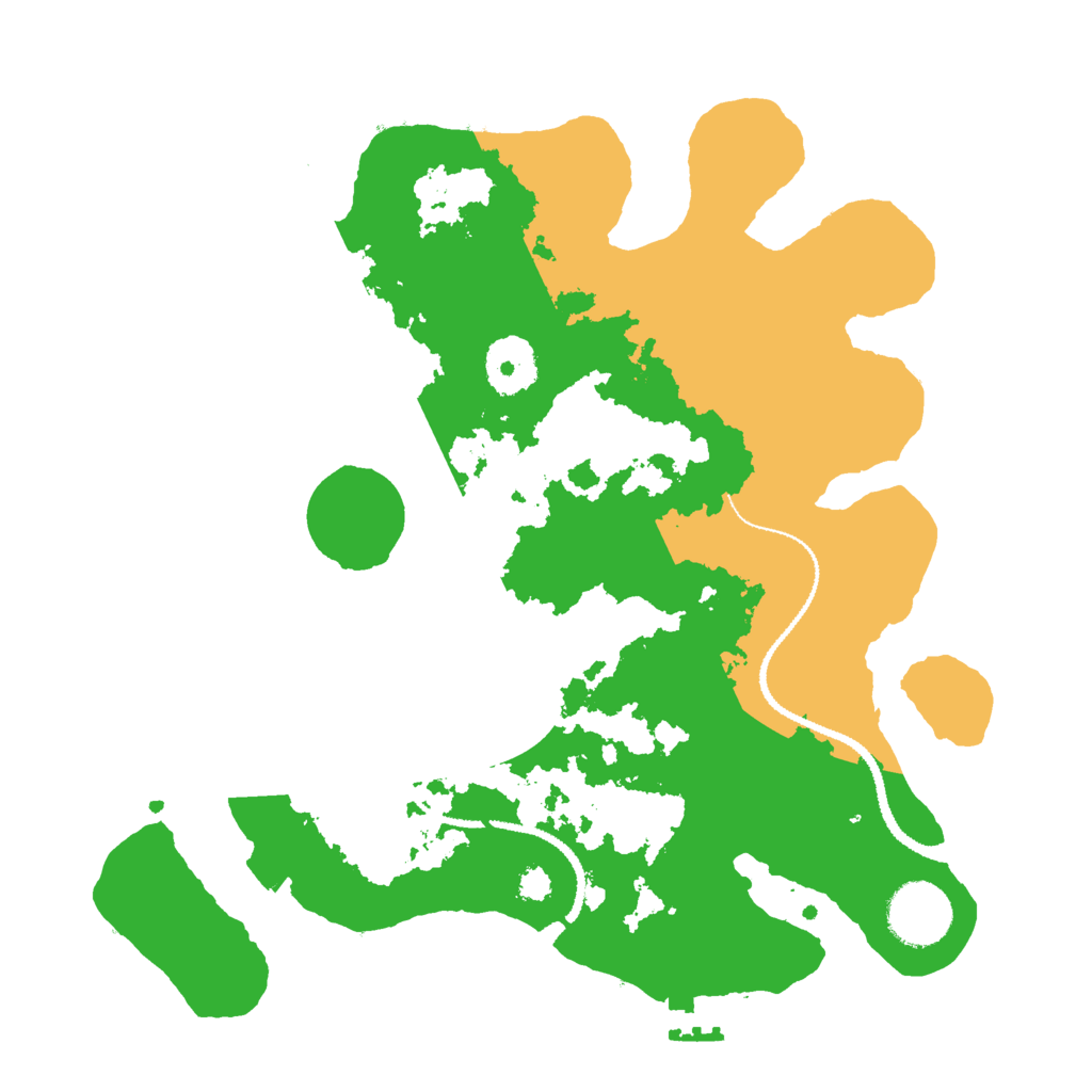 Biome Rust Map: Procedural Map, Size: 3000, Seed: 1343