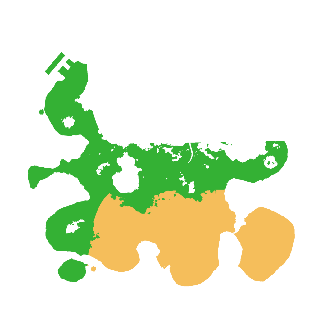 Biome Rust Map: Procedural Map, Size: 2500, Seed: 21483