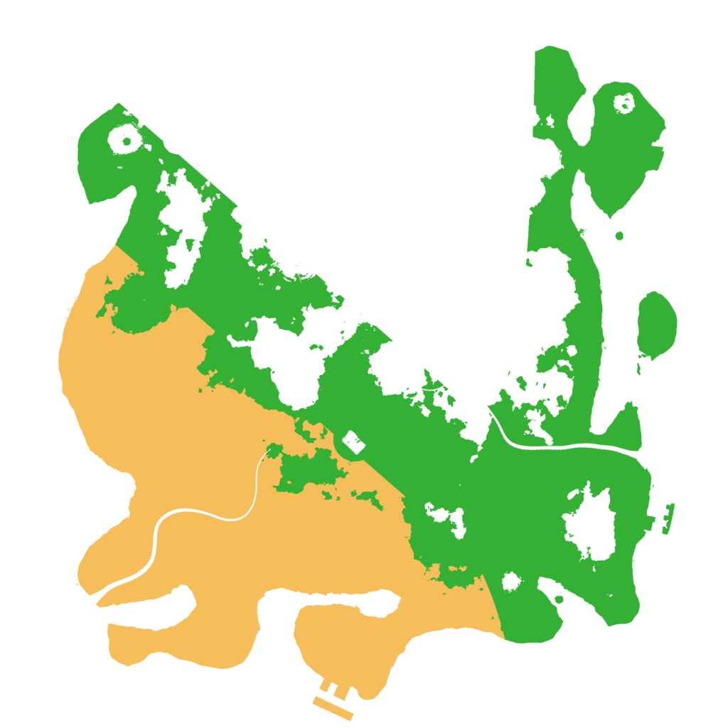 Biome Rust Map: Procedural Map, Size: 3500, Seed: 1608452842