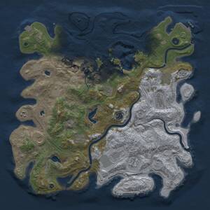 Thumbnail Rust Map: Procedural Map, Size: 4500, Seed: 7891231, 16 Monuments