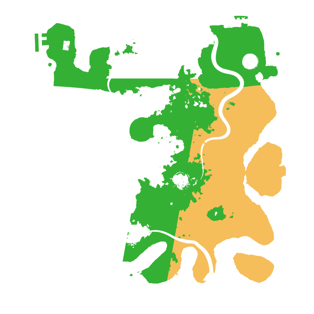 Biome Rust Map: Procedural Map, Size: 3500, Seed: 34233