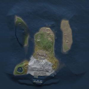 Thumbnail Rust Map: Procedural Map, Size: 1600, Seed: 67477014, 2 Monuments