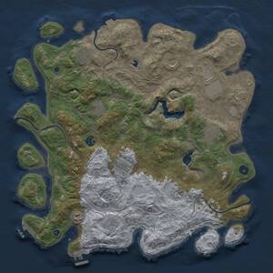 Thumbnail Rust Map: Procedural Map, Size: 4250, Seed: 1560555147, 17 Monuments