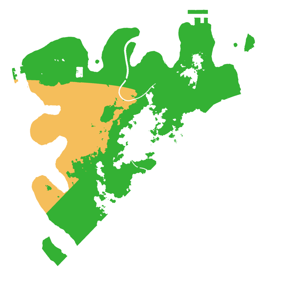 Biome Rust Map: Procedural Map, Size: 3000, Seed: 96205579