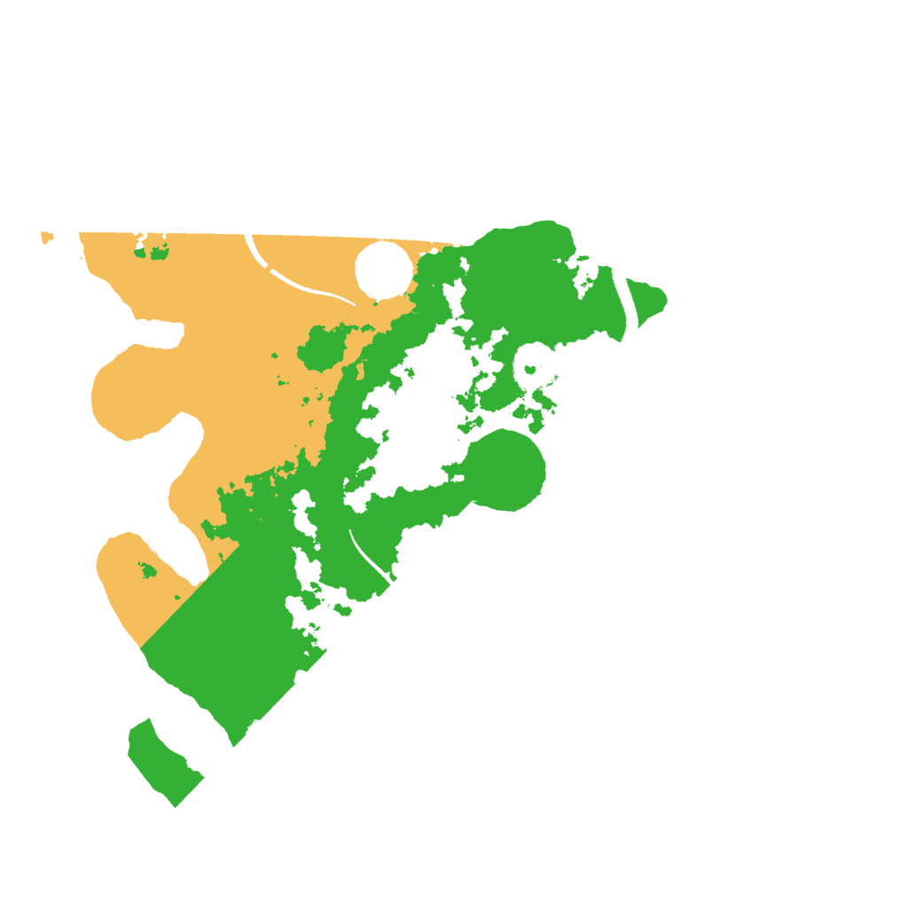 Biome Rust Map: Procedural Map, Size: 3000, Seed: 96205579