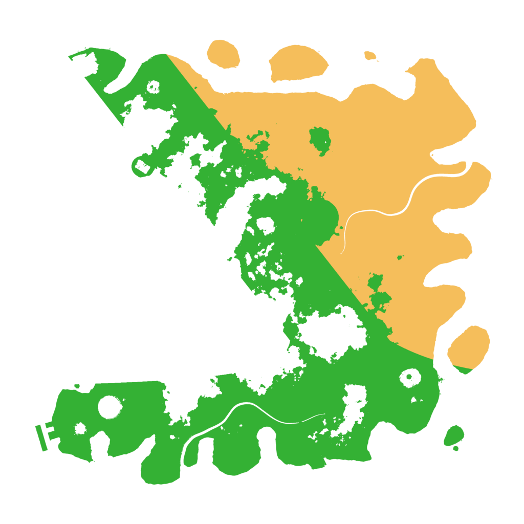 Biome Rust Map: Procedural Map, Size: 3999, Seed: 7634634
