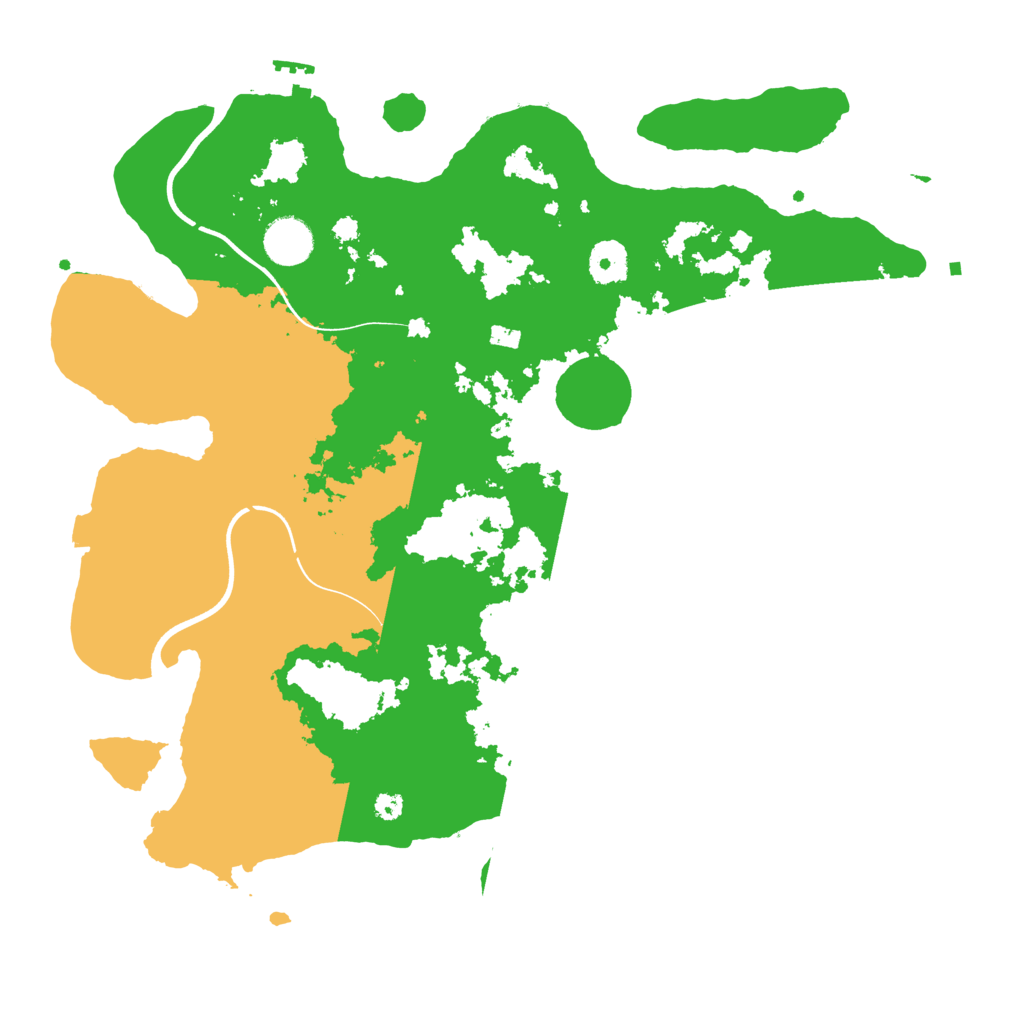 Biome Rust Map: Procedural Map, Size: 3700, Seed: 640690272