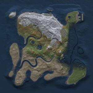 Thumbnail Rust Map: Procedural Map, Size: 2800, Seed: 200145808, 11 Monuments