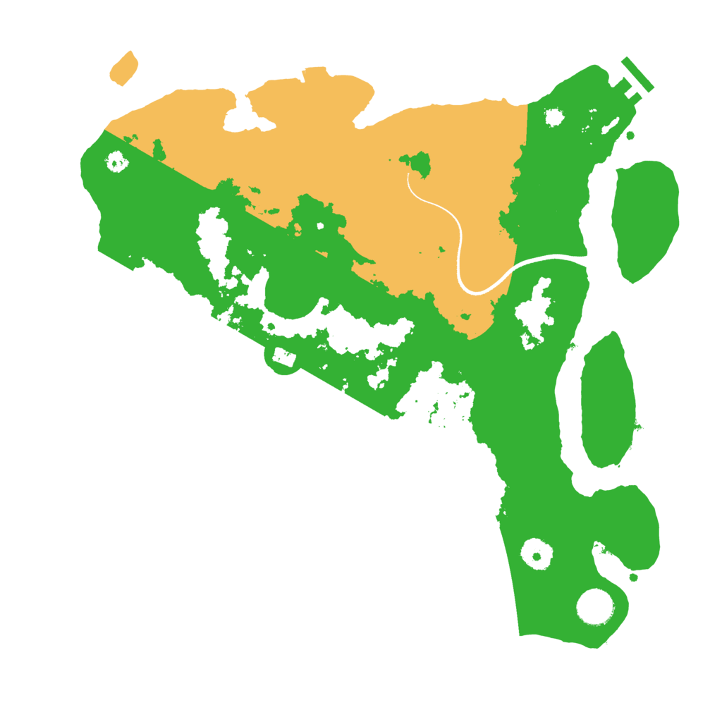 Biome Rust Map: Procedural Map, Size: 3500, Seed: 547745