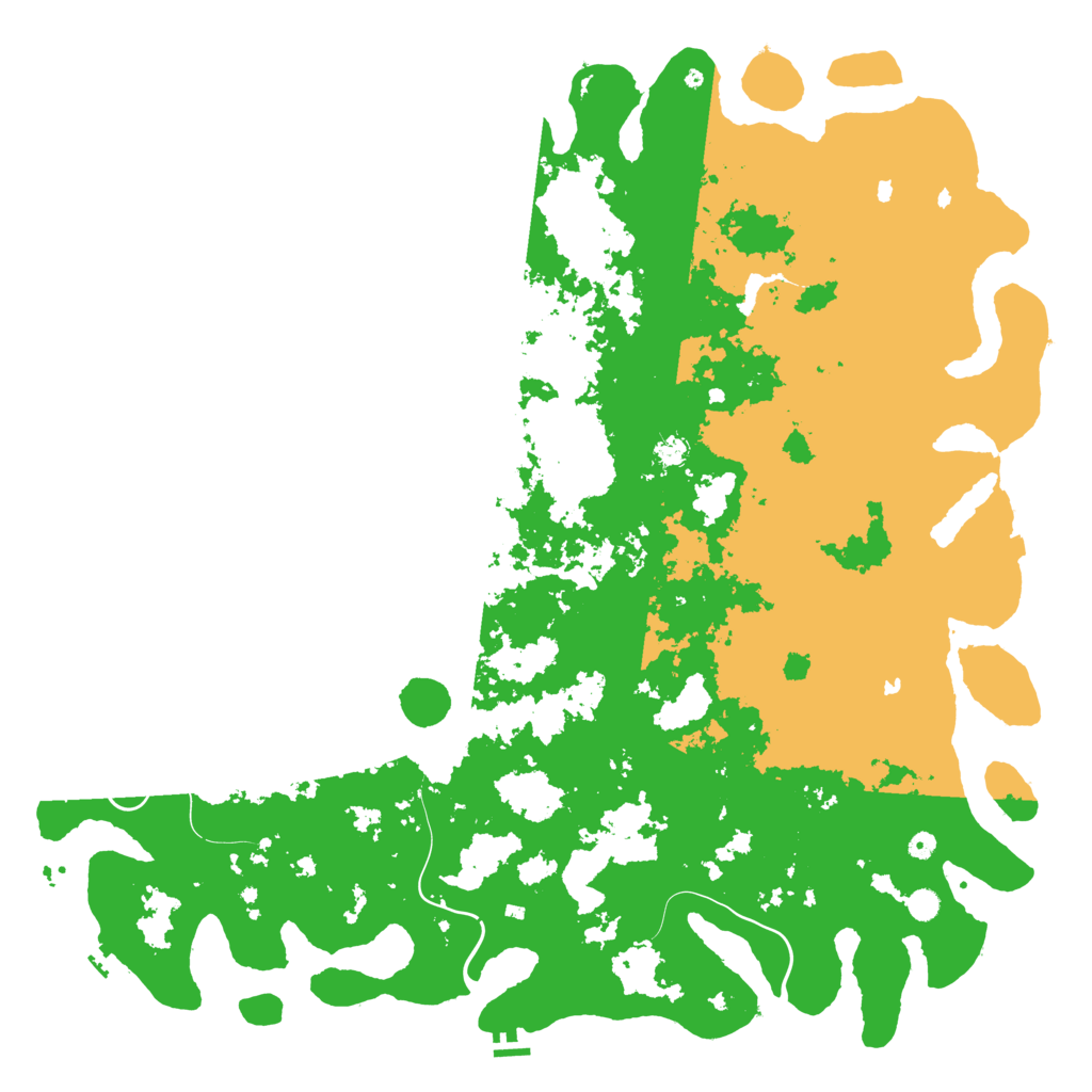 Biome Rust Map: Procedural Map, Size: 6000, Seed: 6451