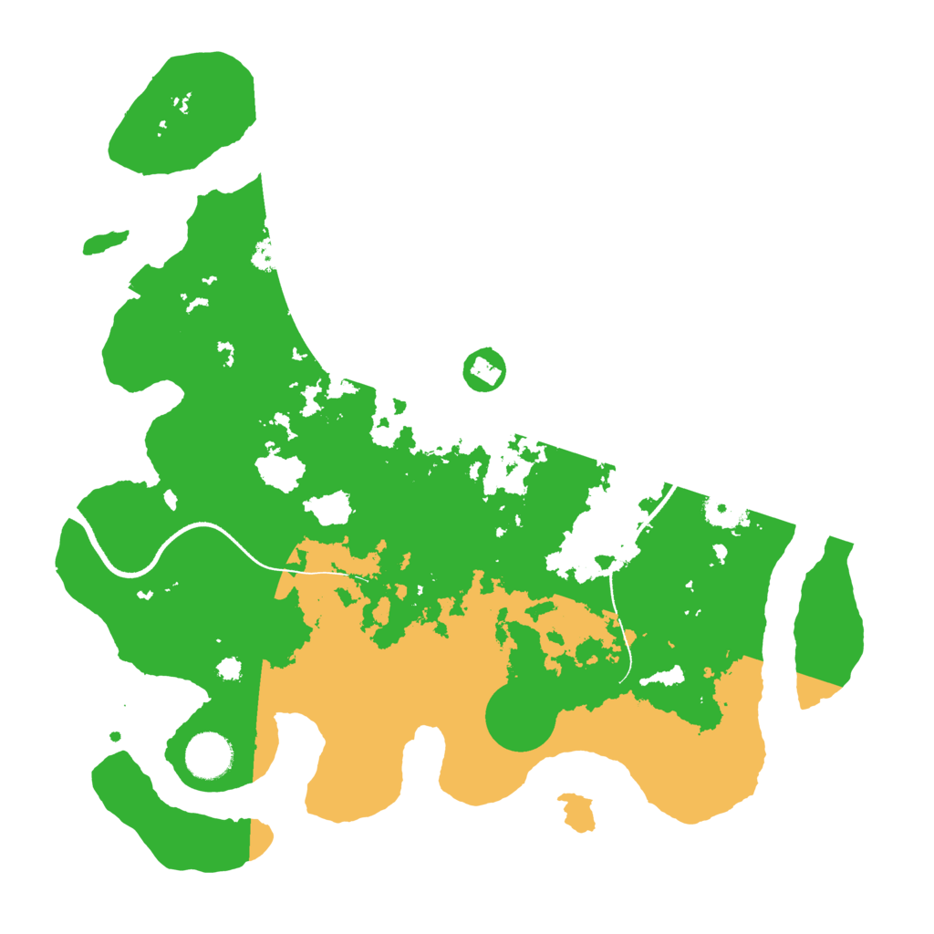 Biome Rust Map: Procedural Map, Size: 3500, Seed: 211243419