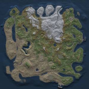 Thumbnail Rust Map: Procedural Map, Size: 4250, Seed: 2118444500, 16 Monuments