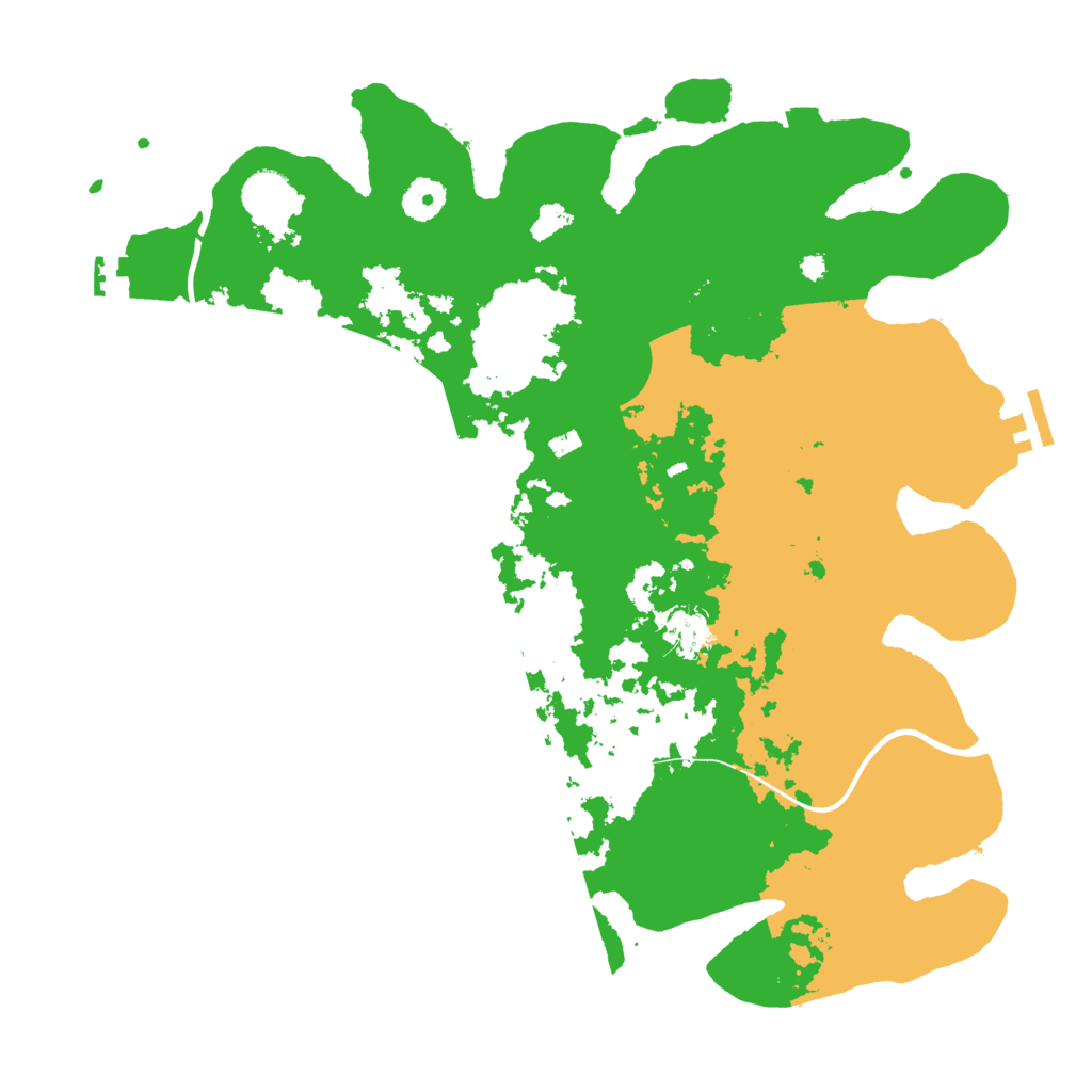Biome Rust Map: Procedural Map, Size: 3850, Seed: 605058