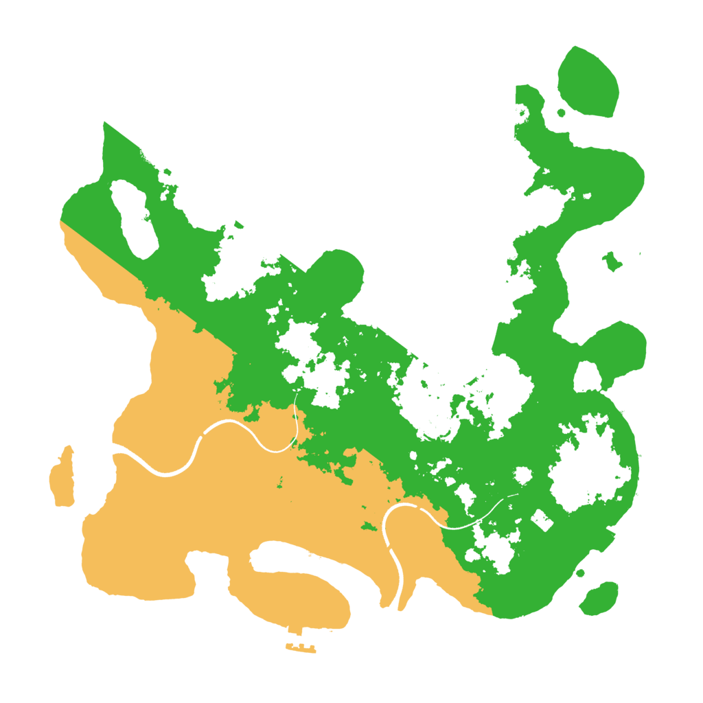 Biome Rust Map: Procedural Map, Size: 3500, Seed: 612062103