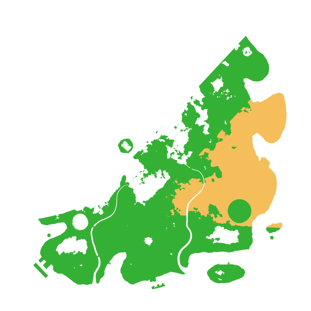 Biome Rust Map: Procedural Map, Size: 3500, Seed: 1037997281