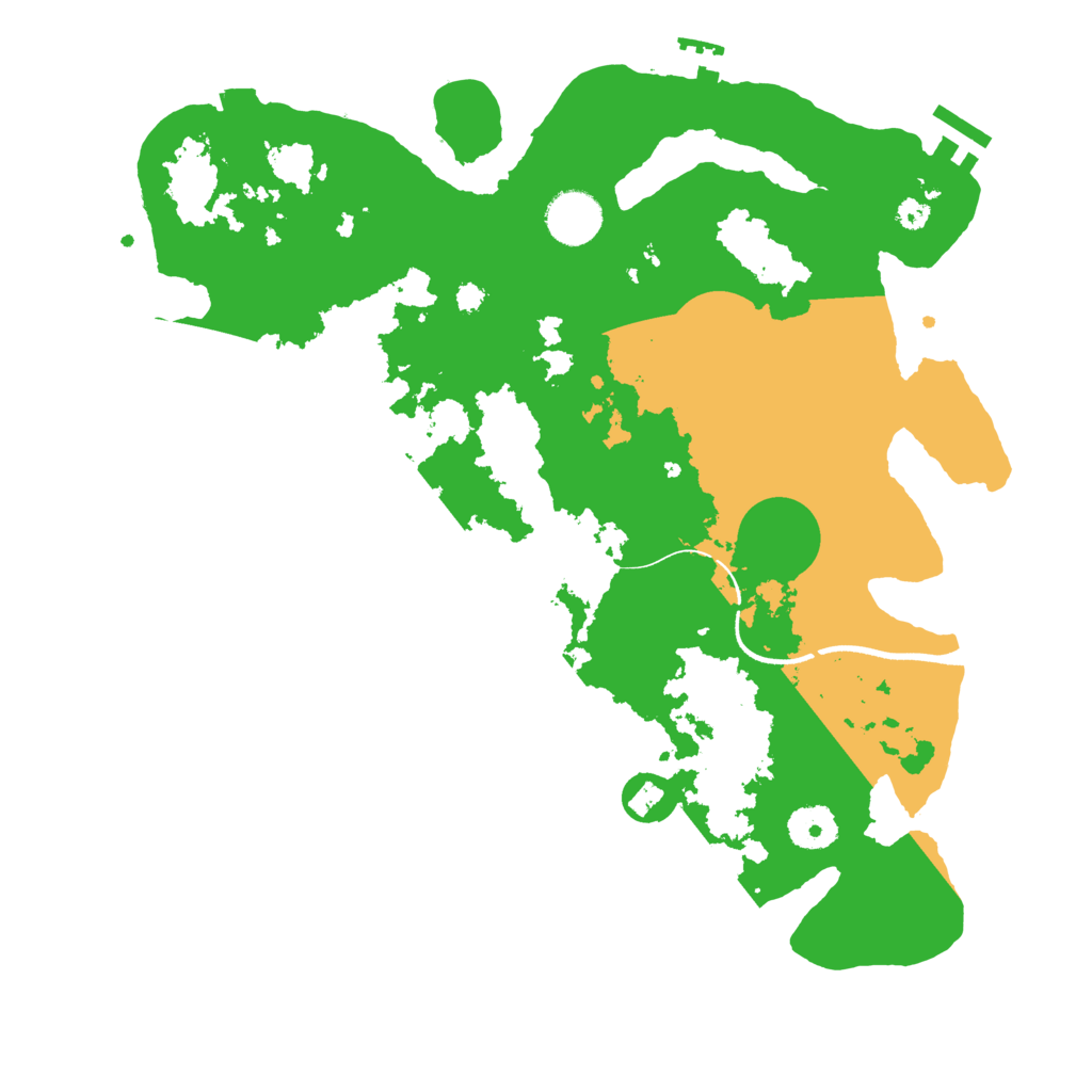 Biome Rust Map: Procedural Map, Size: 3500, Seed: 1185250525