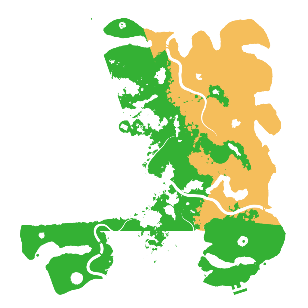 Biome Rust Map: Procedural Map, Size: 4500, Seed: 1302697367
