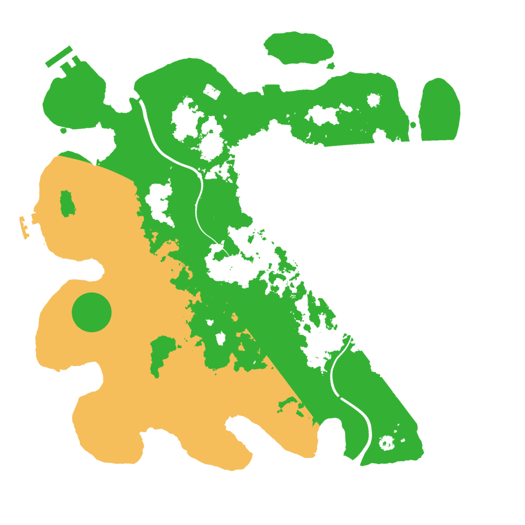 Biome Rust Map: Procedural Map, Size: 3500, Seed: 937633385