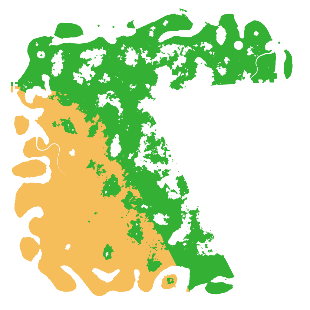 Biome Rust Map: Procedural Map, Size: 6000, Seed: 65132