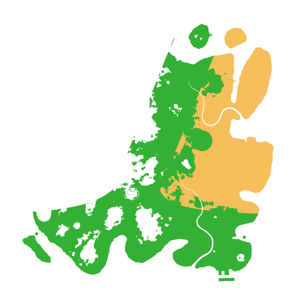 Biome Rust Map: Procedural Map, Size: 3750, Seed: 2105428487
