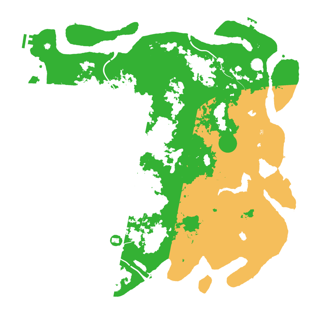 Biome Rust Map: Procedural Map, Size: 4500, Seed: 635412504