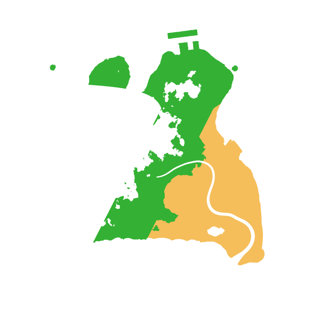 Biome Rust Map: Procedural Map, Size: 2100, Seed: 1664034543